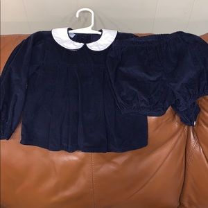 The Bubble Bee navy cord set